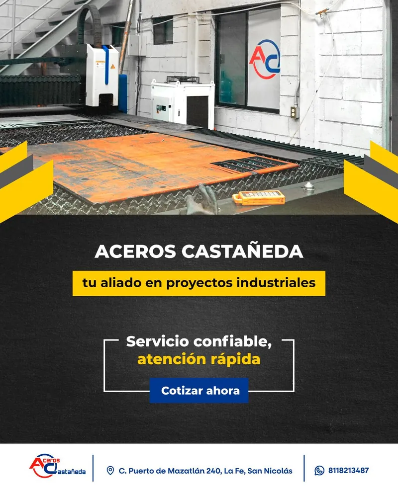 Anuncio de Aceros Castañeda